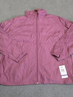 NWT Rain Jacket Womens 2XL Stillwater Supply Co. Cabelas Stow Away Hood Full Zip
